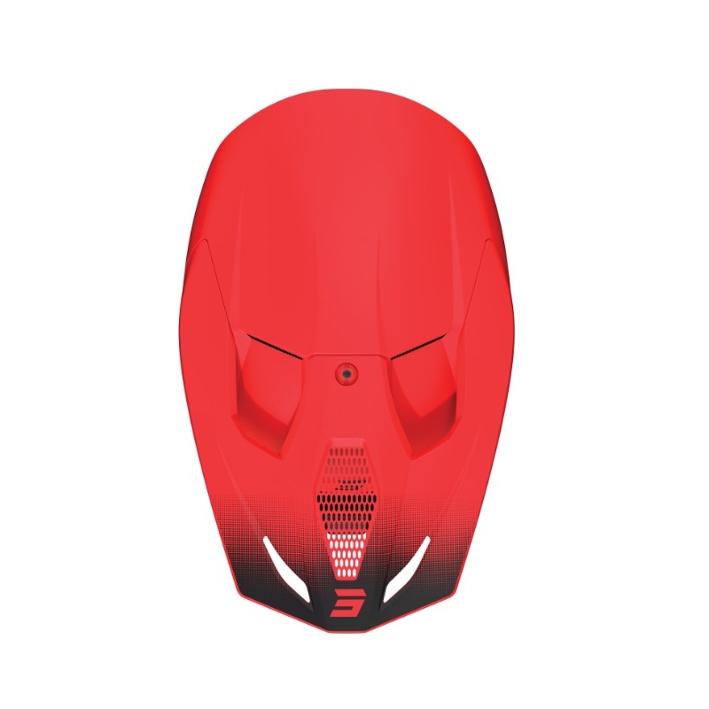 Motokros čelada Shot Race Raw črno-rdeča