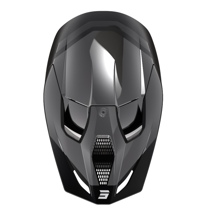 Motokros čelada Shot Race Sky siva