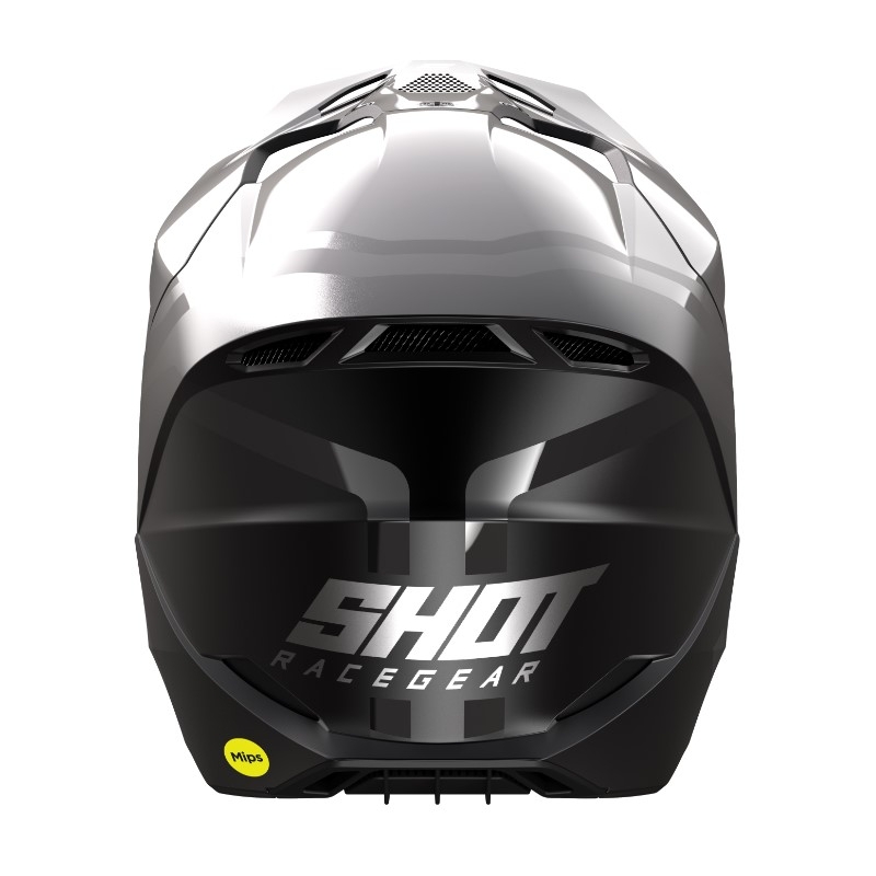 Motokros čelada Shot Race Sky siva