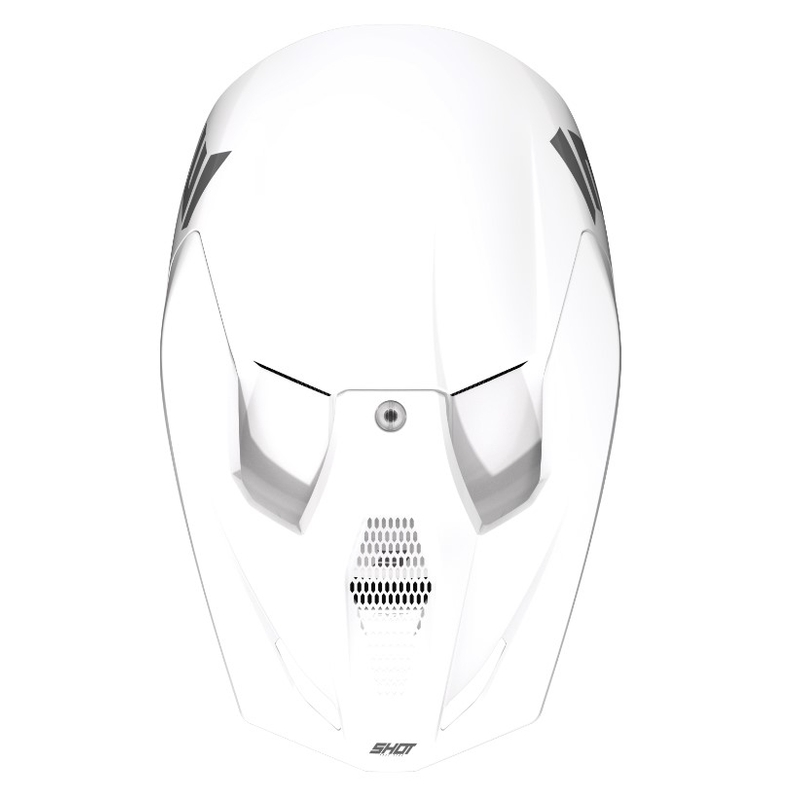 Motokros čelada Shot Furious Solid White