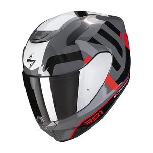 Integralna motoristična čelada Scorpion EXO-391 Arok sivo-rdeče-črna