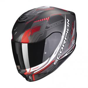 Integralna motoristična čelada Scorpion EXO-391 Haut black-silver-red