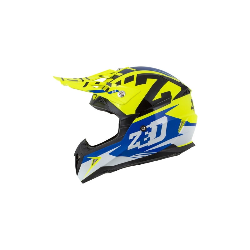 Motokros čelada ZED X1.9 blue-fluo yellow-black-white