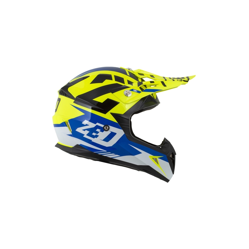 Motokros čelada ZED X1.9 blue-fluo yellow-black-white