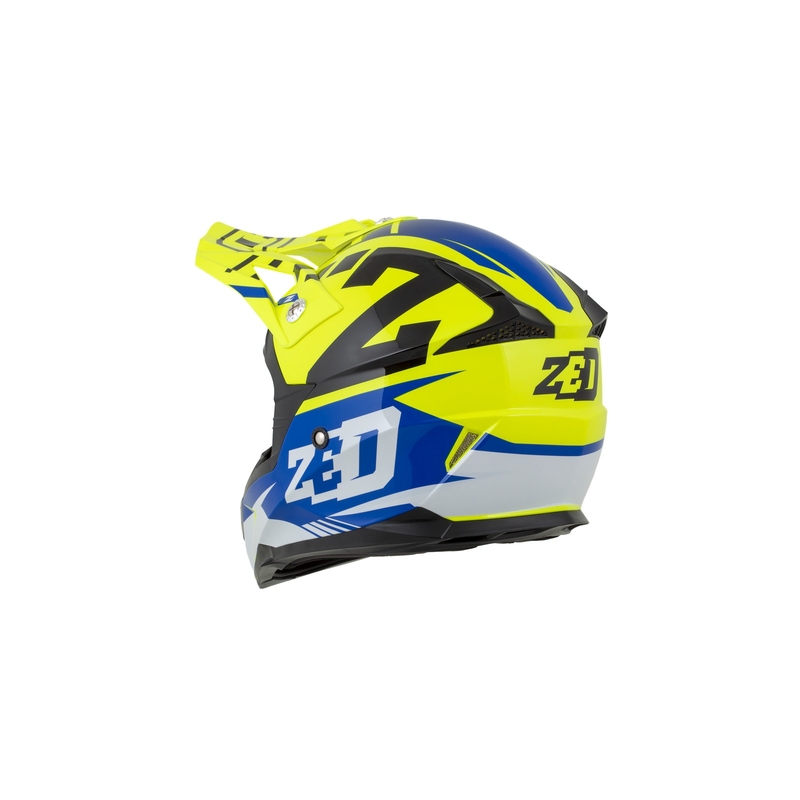 Motokros čelada ZED X1.9 blue-fluo yellow-black-white