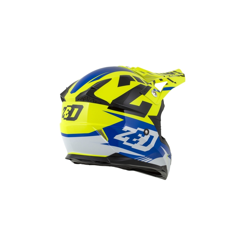 Motokros čelada ZED X1.9 blue-fluo yellow-black-white