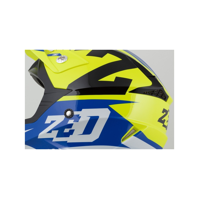 Motokros čelada ZED X1.9 blue-fluo yellow-black-white