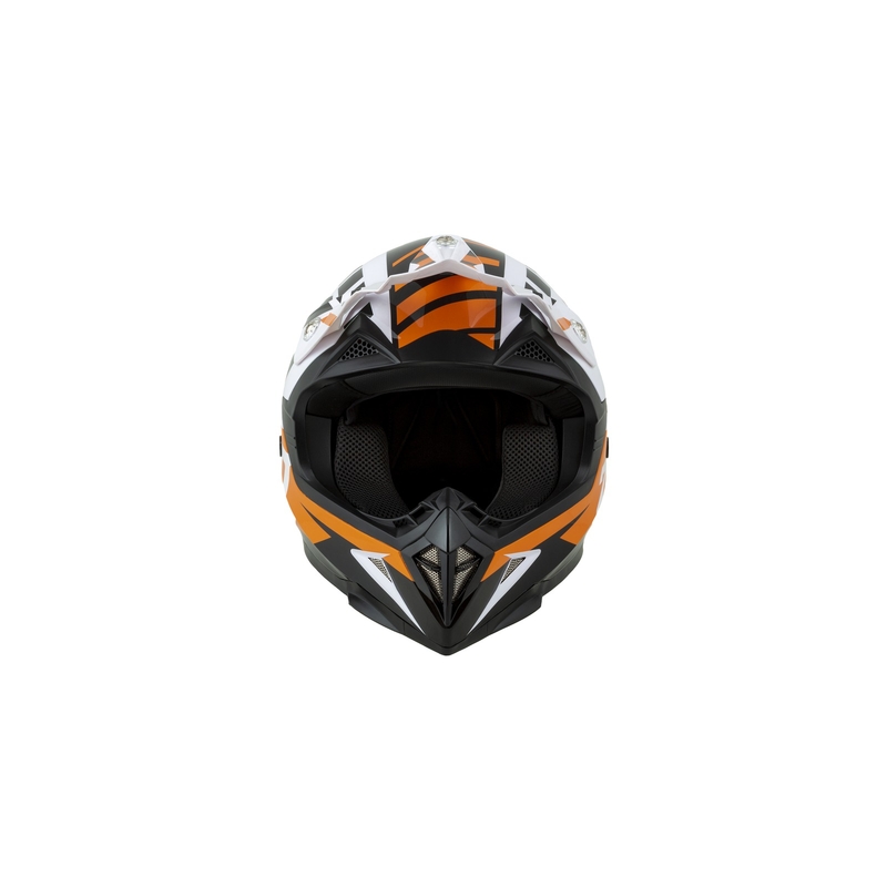 Otroška motokros čelada ZED X1.9D oranžno-črno-bela