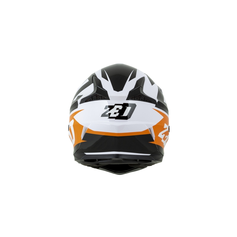 Otroška motokros čelada ZED X1.9D oranžno-črno-bela