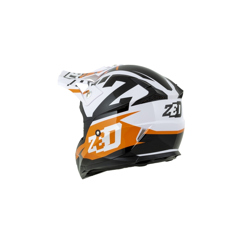 Otroška motokros čelada ZED X1.9D oranžno-črno-bela