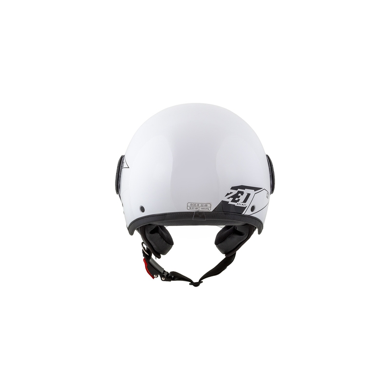 Odprta motoristična čelada ZED C30 belo-črna
