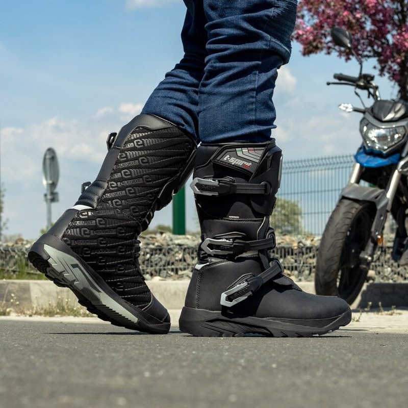 Eleveit T Spirit Evo WP Black Motorcycle Boots