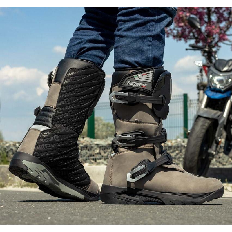 Eleveit T Spirit Evo WP rjavi motoristični škornji