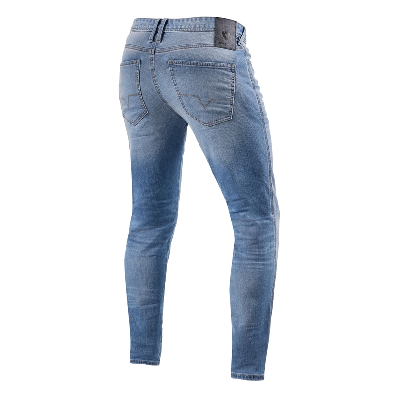 Motoristične kavbojke Revit Piston 2 SK light blue razprodaja