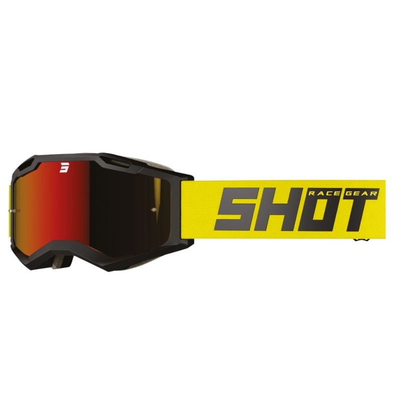 Motokros očala Shot Iris 2.0 Solid black-yellow