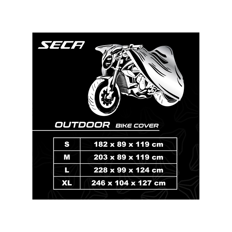 Prevleka za motorno kolo SECA Cover Outdoor black razprodaja