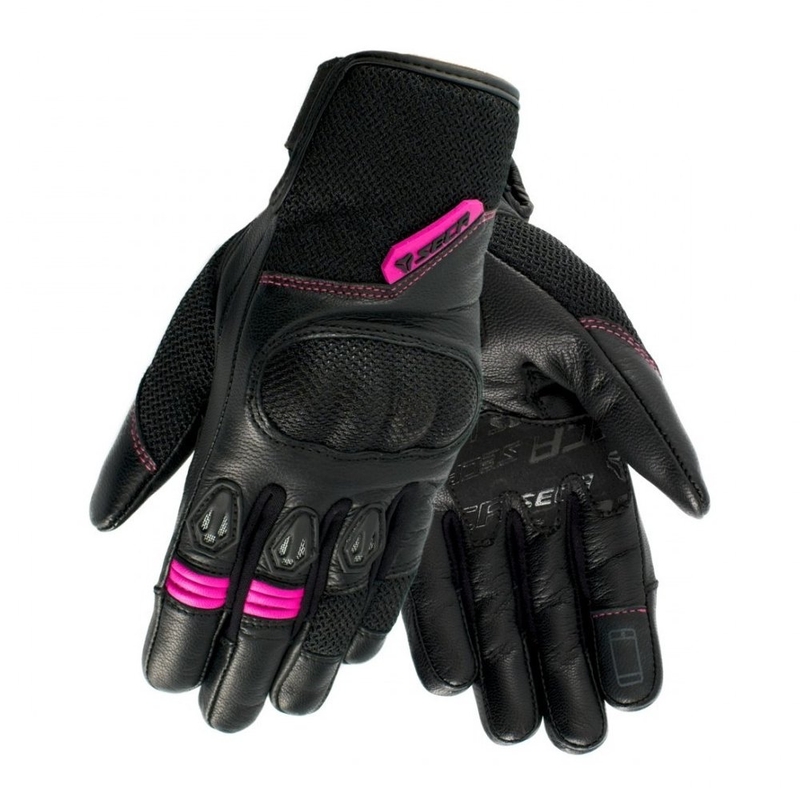 Ženske rokavice SECA Axis Mesh Black and Pink Motorcycle Gloves razprodaja