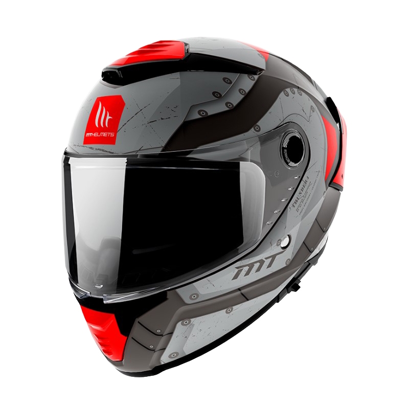MT Thunder 4 SV Cheep B5 črno-rdeče-siva integralna motoristična čelada