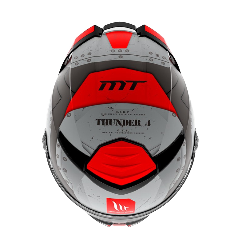 MT Thunder 4 SV Cheep B5 črno-rdeče-siva integralna motoristična čelada
