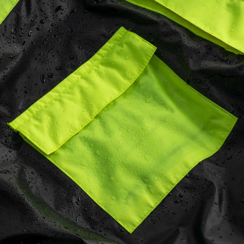 Ozone OZ-141 črno-fluo rumena dežna obleka