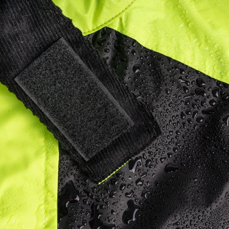Ozone OZ-141 črno-fluo rumena dežna obleka