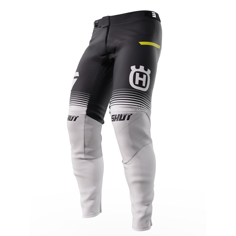 Motokros hlače Shot Aerolite Husqvarna LE 2023 belo-črne