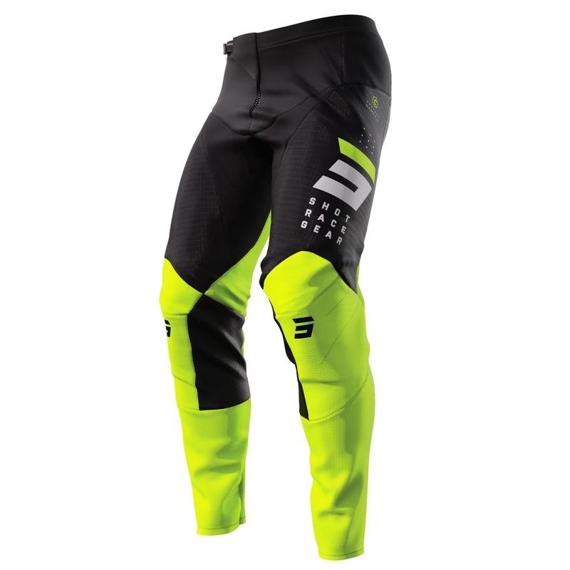 Motokros hlače Shot Contact Camo 2.0 black-fluo yellow razprodaja