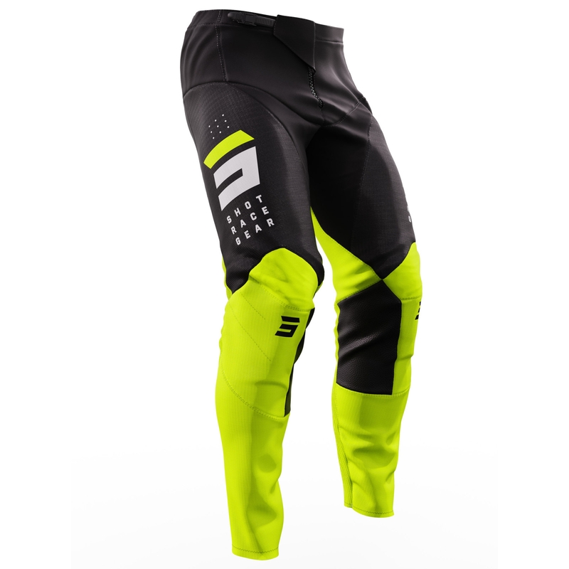 Motokros hlače Shot Contact Camo 2.0 black-fluo yellow razprodaja