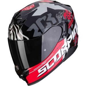 Integralna motoristična čelada Scorpion EXO-520 EVO Air Rok Bagoros črno-rdeča