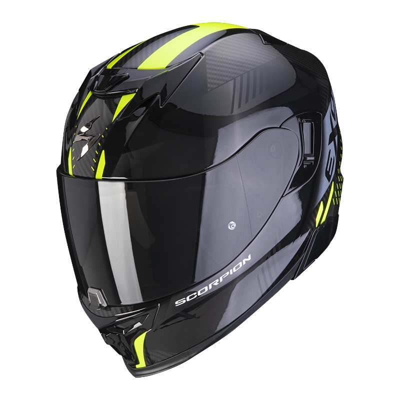 Integralna motoristična čelada Scorpion EXO-520 EVO Air Laten črno-rumena