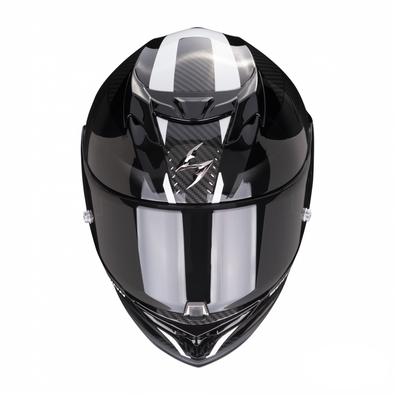 Integralna motoristična čelada Scorpion EXO-520 EVO Air Laten črno-bela