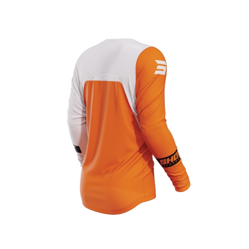 Motokros majica Shot Contact Scope belo-oranžna razprodaja