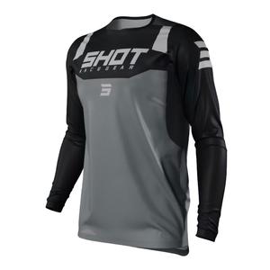 Motokros majica Shot Chase sivo-črna razprodaja