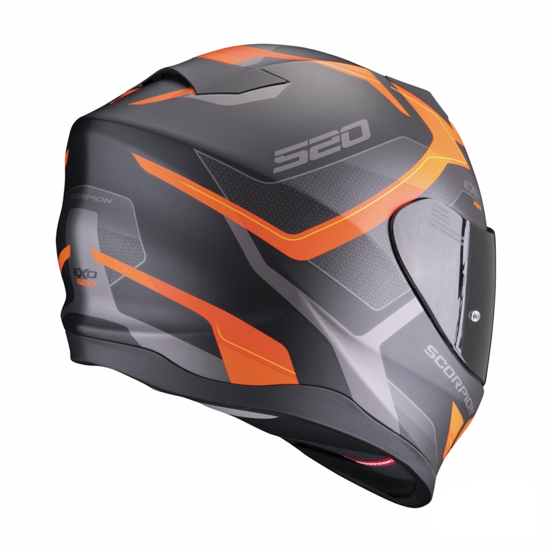 Integralna motoristična čelada Scorpion EXO-520 EVO Air Elan črno-oranžna mat
