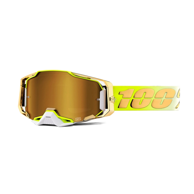 Motokros očala 100% ARMEGA Feelgood gold (zlata kromirana pleksi stekla)