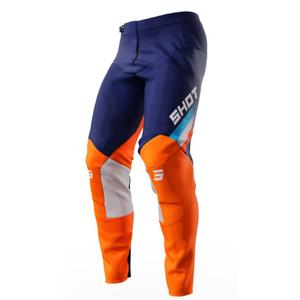 Motokros hlače Shot Contact Tracer modro-oranžna razprodaja