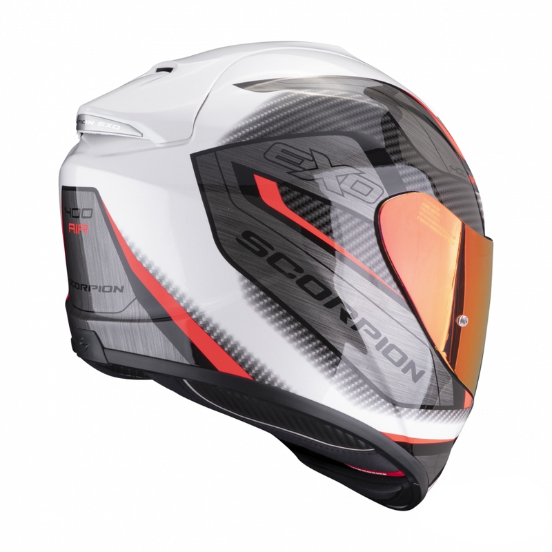 Integralna motoristična čelada Scorpion EXO-1400 EVO Air Attune belo-rdeča