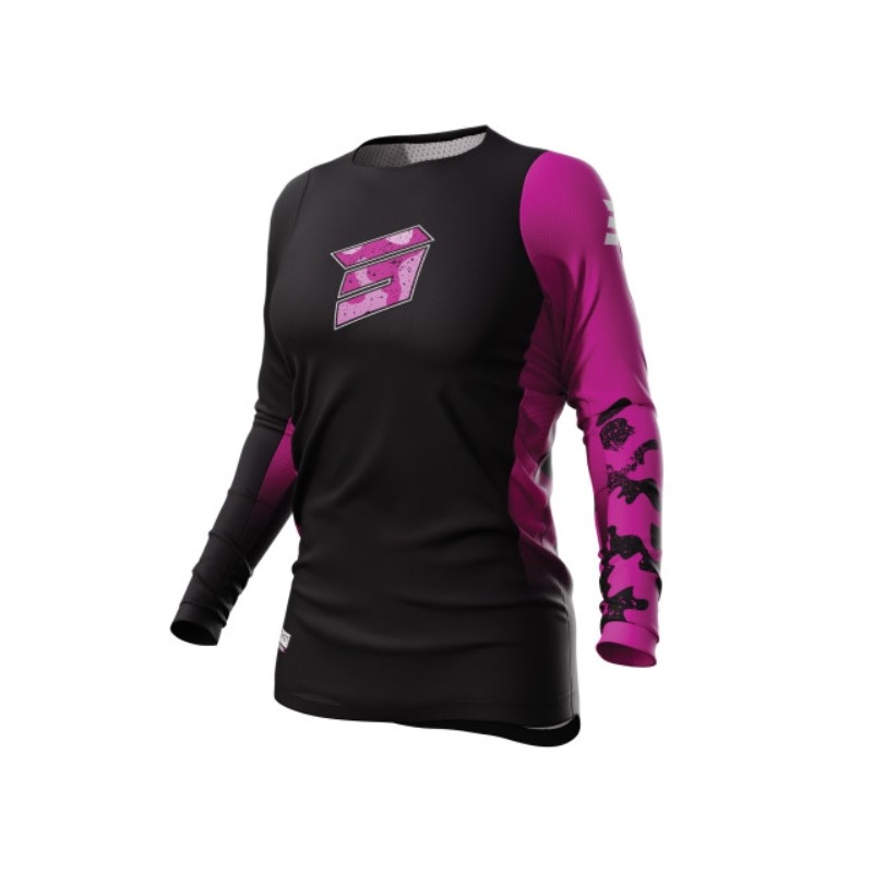 Ženska majica za motokros Shot Contact Shelly 2.0 black and pink razprodaja