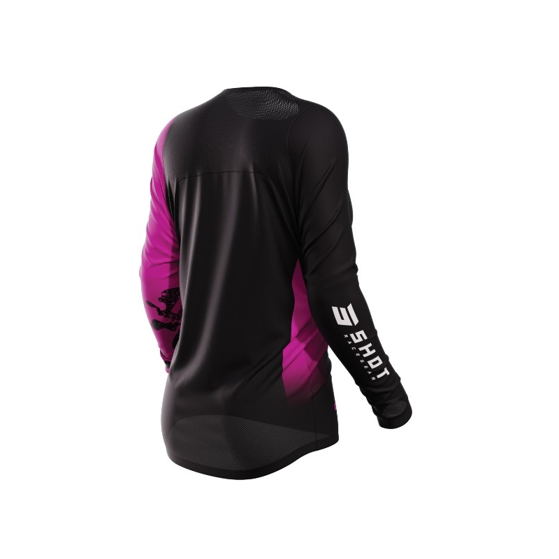 Ženska majica za motokros Shot Contact Shelly 2.0 black and pink razprodaja