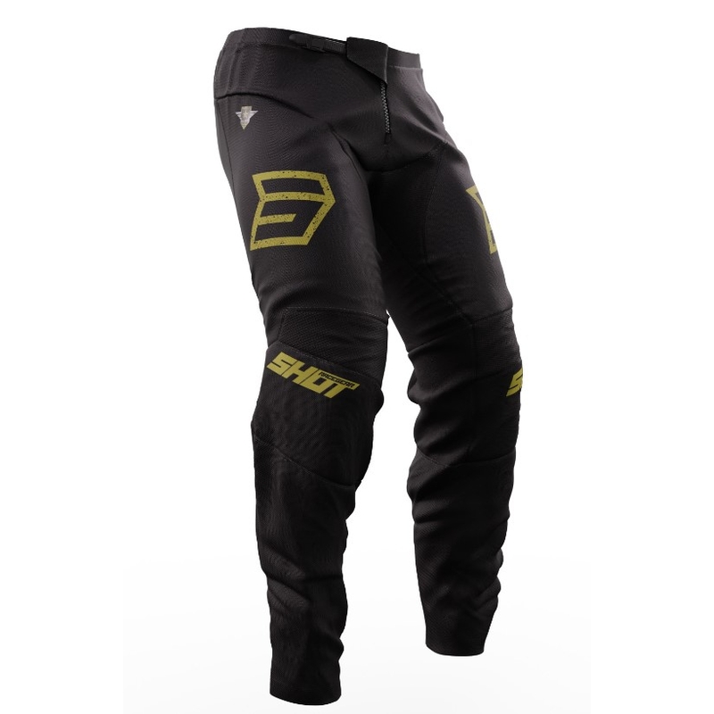 Motokros hlače Shot Devo Army black-gold razprodaja