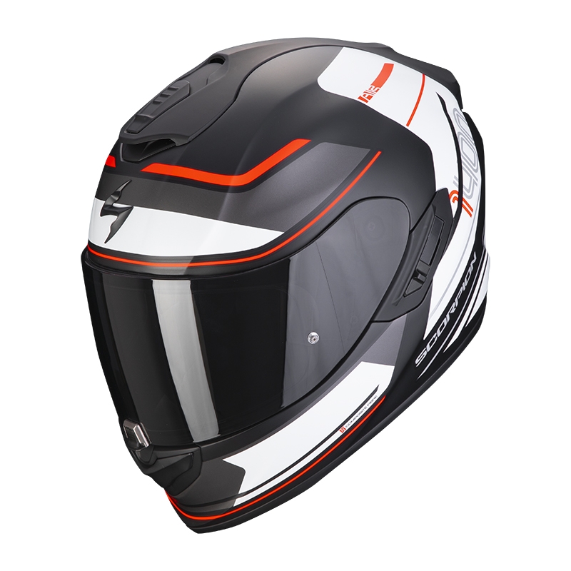Integralna motoristična čelada Scorpion EXO-1400 EVO Air Vittoria črno-bela mat