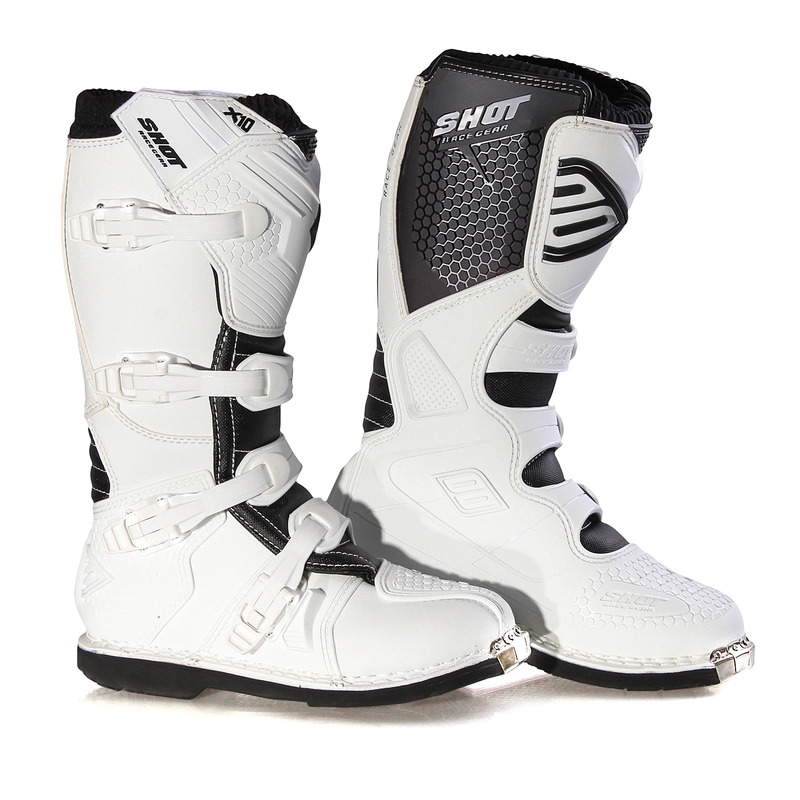 Shot X10 White Motorcycle Boots razprodaja