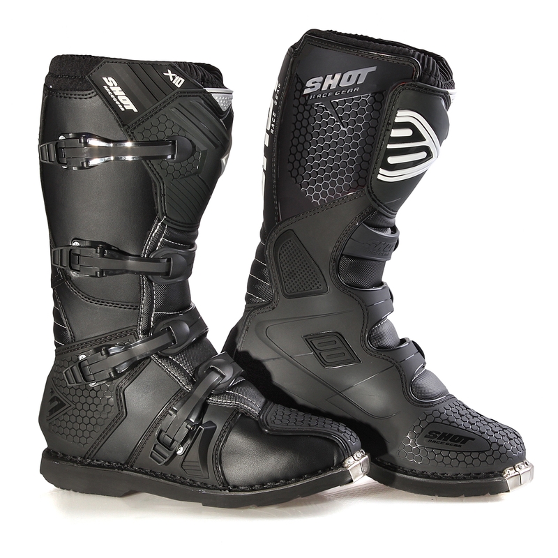 Shot X10 Black Motorcycle Boots razprodaja