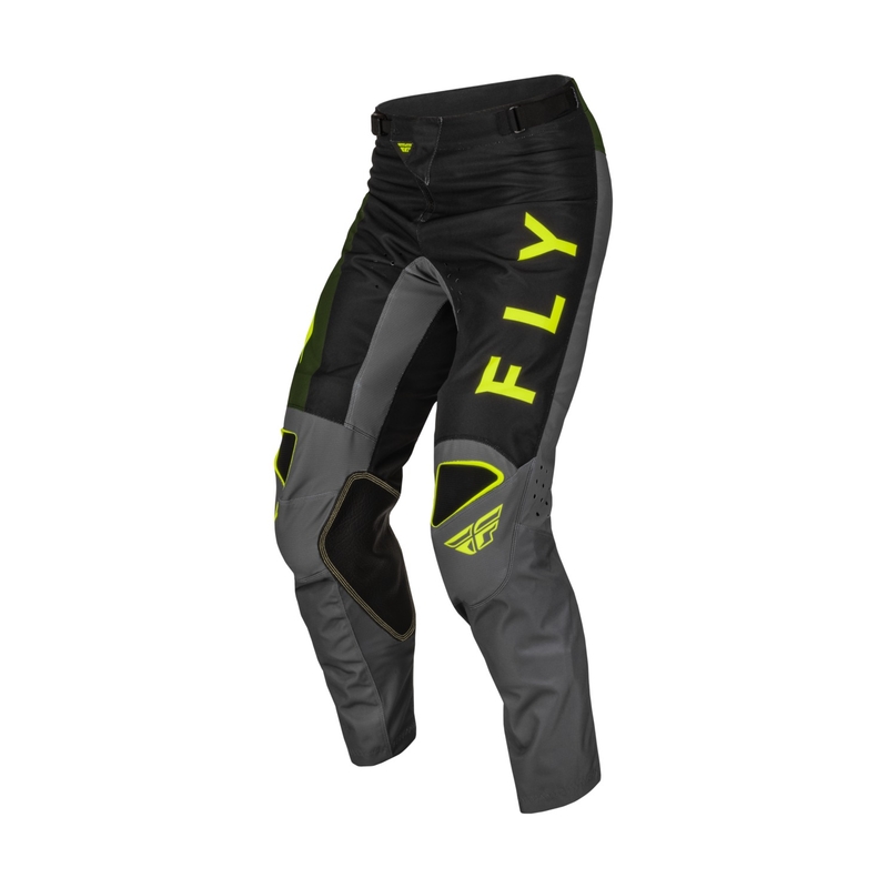 Motokros hlače FLY Racing Kinetic Jet črno-zelena hi-vis razprodaja