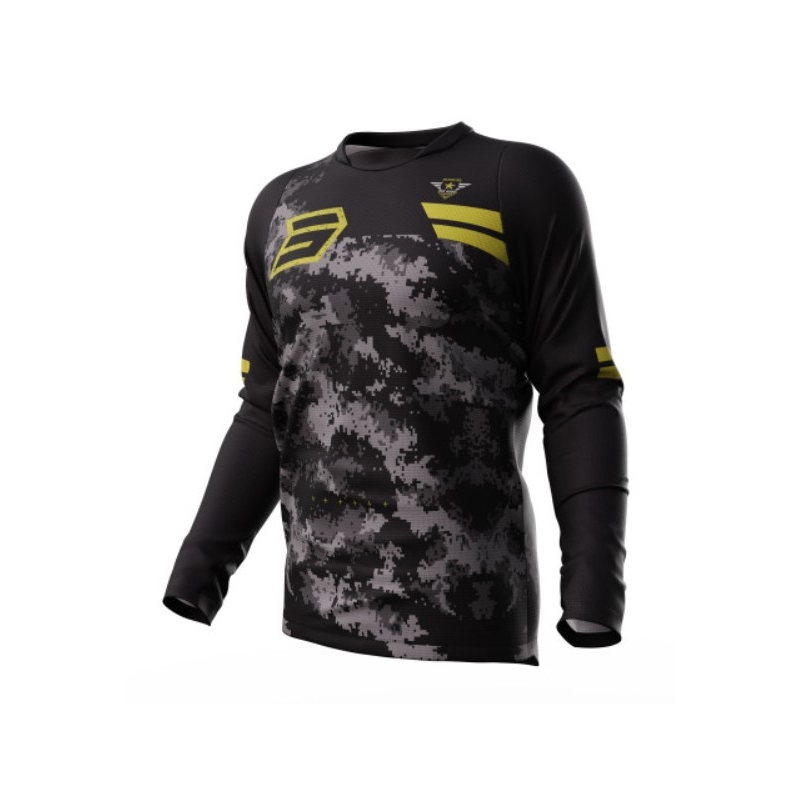 Motokros majica Shot Devo Army black-grey-gold razprodaja