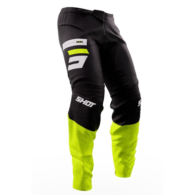 Motokros hlače Shot Devo Reflex black-fluo rumena razprodaja