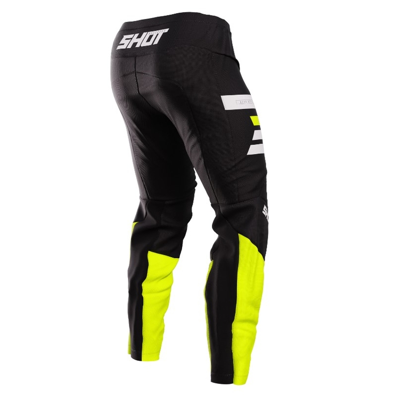 Motokros hlače Shot Devo Reflex black-fluo rumena razprodaja