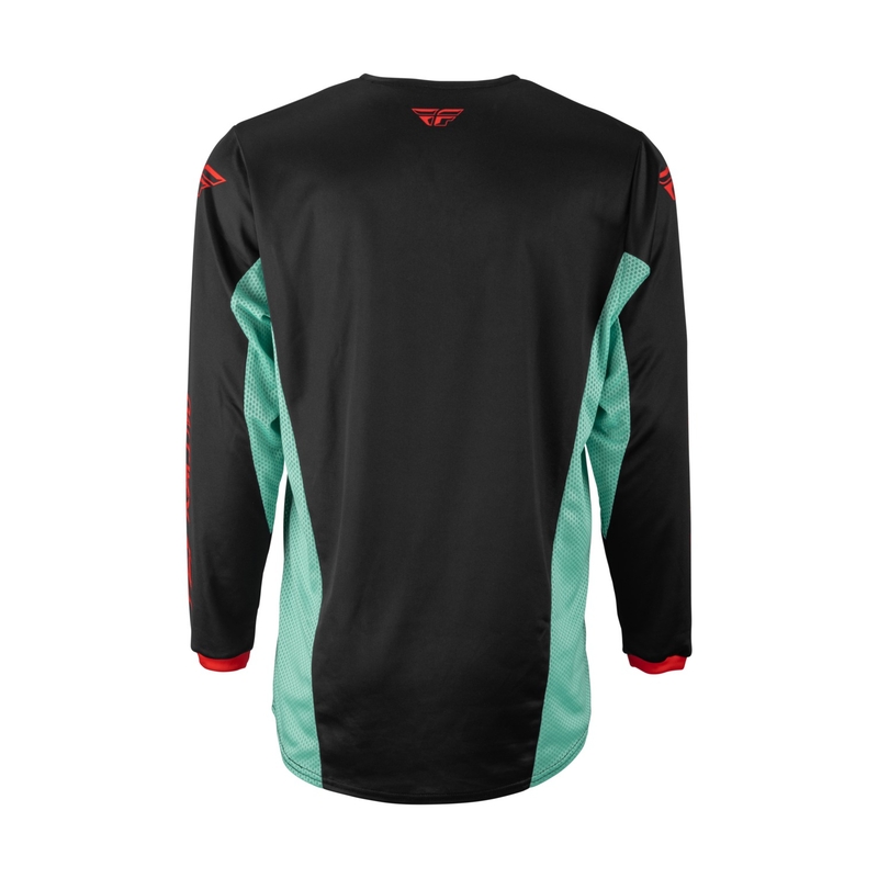 Motokros dres Fly Racing Kinetic S.E. Rave črno-zeleno-rdeča razprodaja