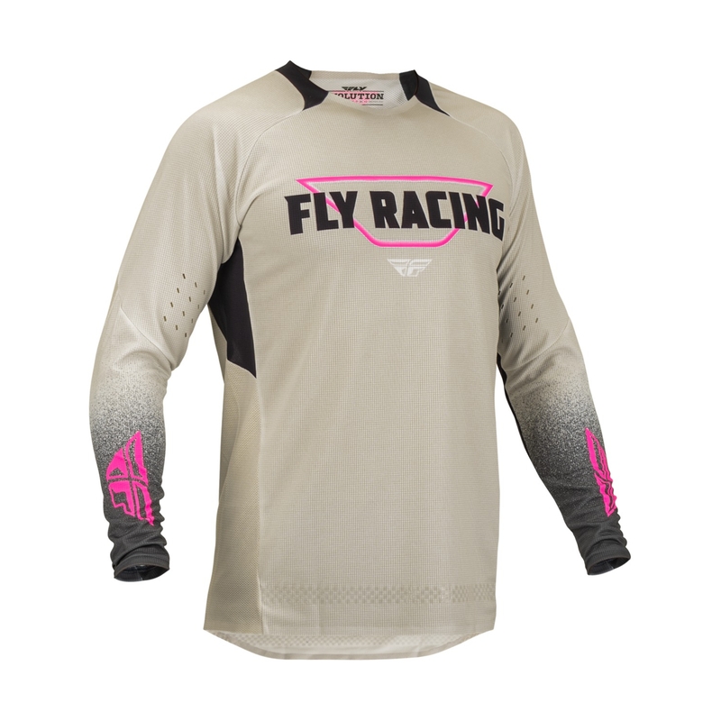 Motokros majica FLY Racing Evolution DST. črno-rožnato-beljasta