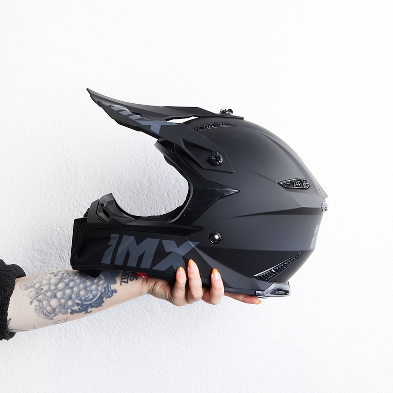 Motokros čelada iMX FMX-02 črna mat